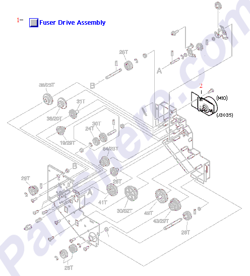 HP parts picture diagram for RG5-6018-000CN, RH7-1519-000CN, RG5-6018-070CN, RH7-1519-030CN